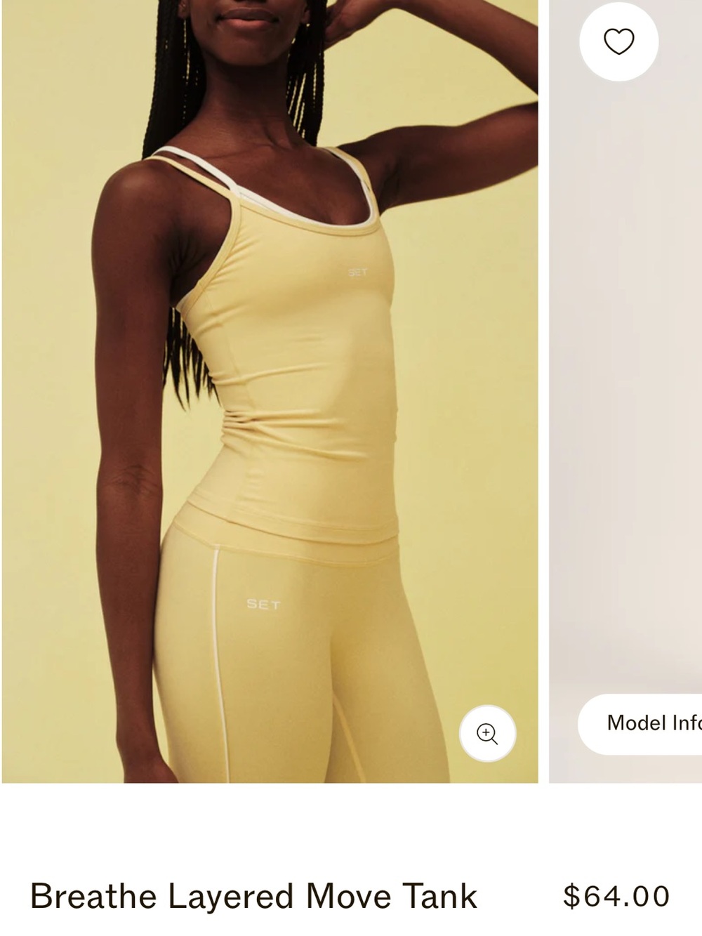 SET Bundle - Leggings, tank, and shorts in Butter Yellow